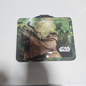 Star Wars Yoda Green and Brown Lunch Box Crayon, Pencil Box